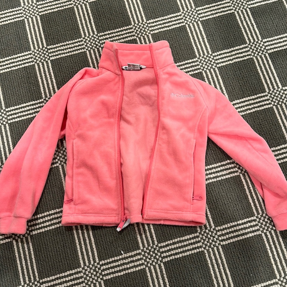 Columbia pink kids jacket